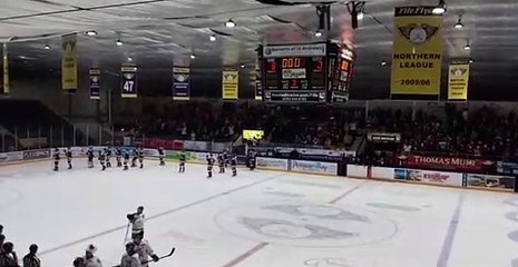 October 17: Fife Flyers celebrate 8-0 win over Manchester Storm