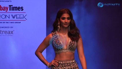 Pooja Hedge Walks On Ramp At Bombay Times Fashion week 2021