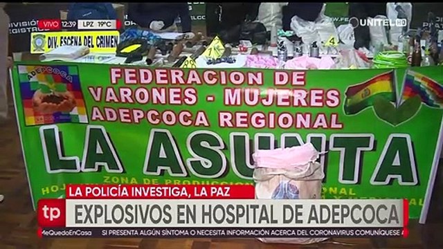 Según la Policía explosivos encontrados en Adepcoca iban a ser usados en marcha de este lunes