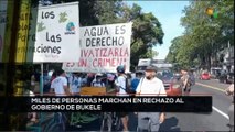 teleSUR Noticias 14:30 17-10: Salvadoreños marchan contra el autoritarismo de Bukele