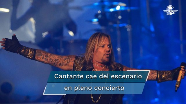 Vince Neil, vocalista de Mötley Crüe, cae del escenario y se rompe las costillas
