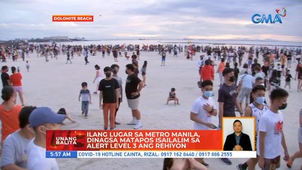 Ilang lugar sa Metro Manila, dinagsa matapos isailalim sa alert level 3 ang rehiyon | UB