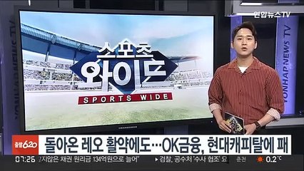 돌아온 레오 활약에도 OK금융, 현대캐피탈에 패배