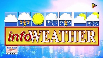 INFO WEATHER | Easterlies, patuloy na umiiral sa ilang bahagi ng bansa