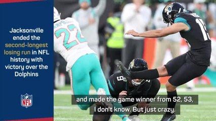 Lawrence and Meyer celebrate late Jags win and 'software engineer' Wright