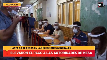 Elevaron el pago a las autoridades de mesa