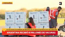 Argentina recibió 81 millones de vacunas