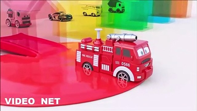 Learning Colors Cartoons For Toddlers - Vehicles Animation For Children - English educational video
