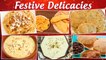 Festive Delicacies | Moong Dal Halwa | Jalebi Fafda | Rajgira Aloo Puri | Basundi | Suji Kheer