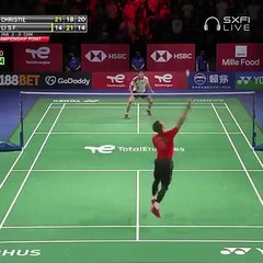 Final badminton Indonesia vs Denmark piala Thomas