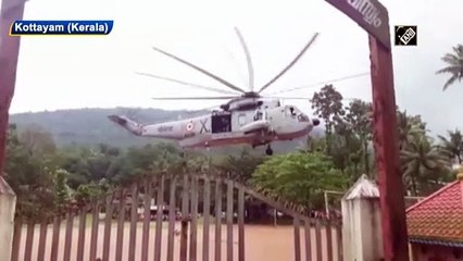 Indian Navy carries out rescue operation in Kottayam