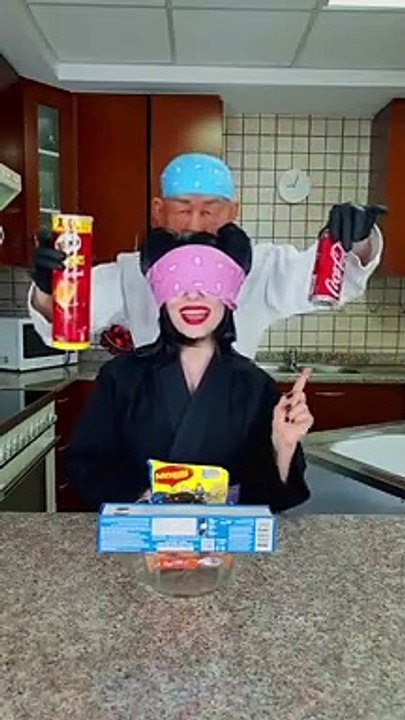 How we make mixed food ice cream Challenge