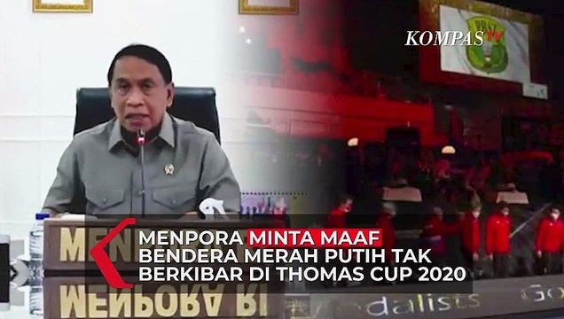 Menpora Minta Maaf Bendera Merah Putih Tak Berkibar di Thomas Cup 2020 Buntut Sanksi WADA