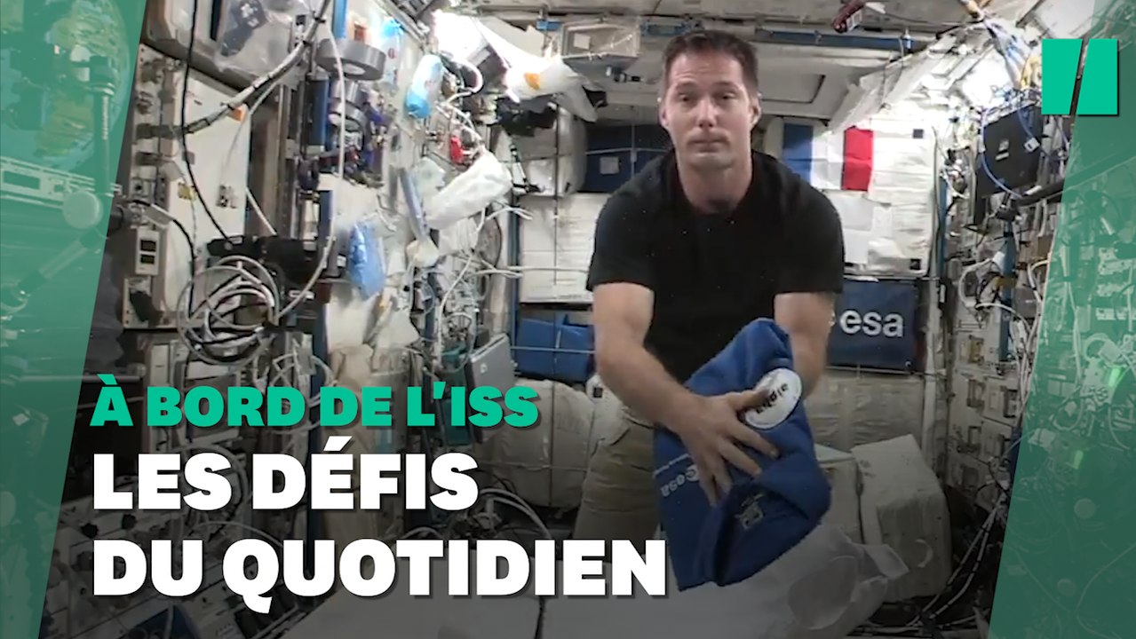 La galère de Thomas Pesquet pour plier ses vêtements dans l'ISS