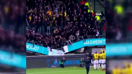 Galibiyet kutlamasında feci son; tribün çöktü!