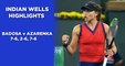 Paula Badosa overcomes Victoria Azarenka to win the BNP Paribas Open in Indian Wells