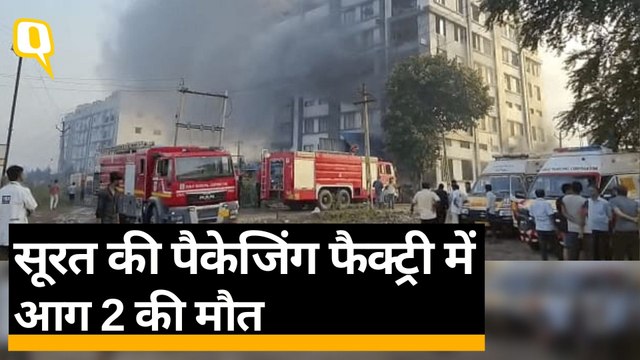 Surat Fire: सूरत की पैकेजिंग फैक्ट्री में आग, 125 लोगों को बचाया गया | Quint Hindi