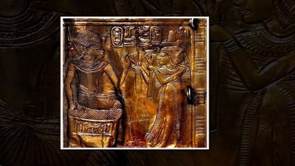 Del Tesoro de Tutankamón - Pequeño santuario de madera dorada para contener una estatua