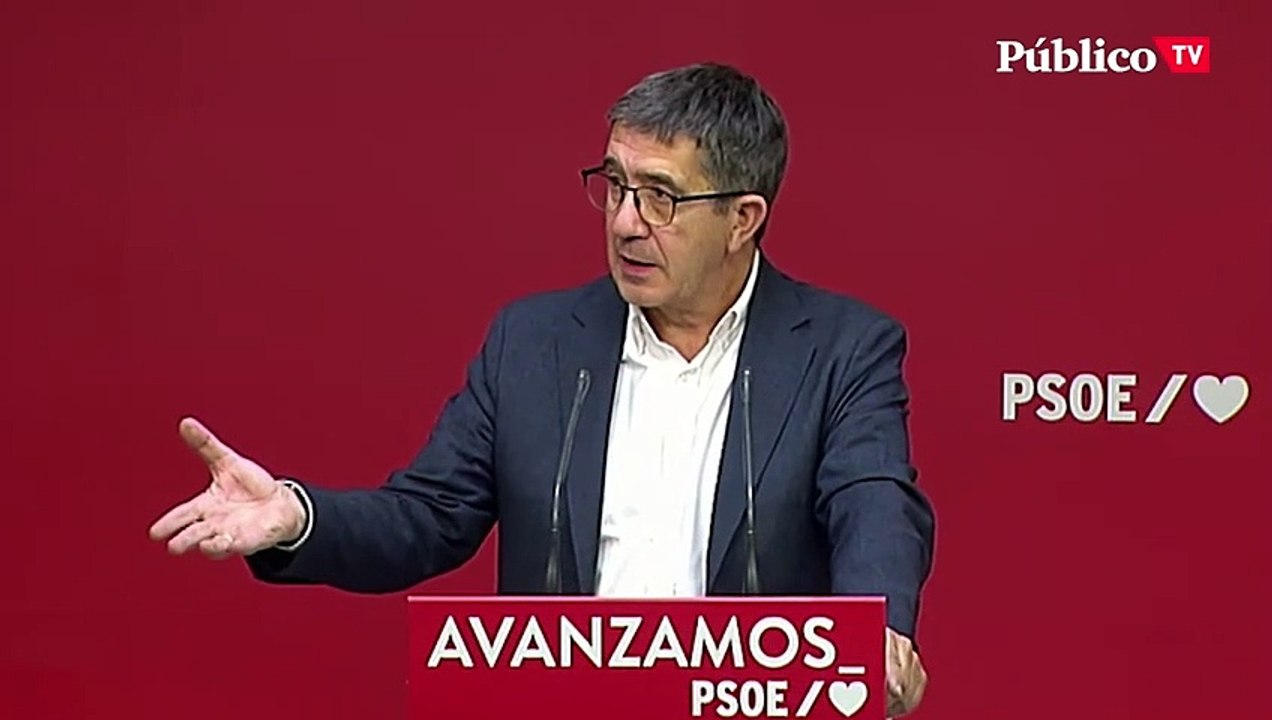 Patxi López (PSOE), sobre las palabras de Arnaldo Otegi: "Valoramos positivamente este reconocimiento"