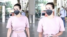 Malaika Arora ने airport पर flaunt किया sporty look; Watch video | FilmiBeat