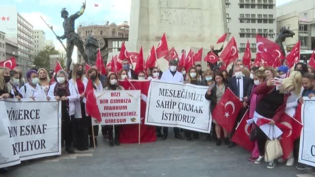 Danıştayın güzellik salonlarında epilasyon cihazlarını kullanımdan kaldıran kararına protesto