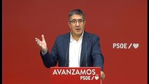El PSOE valora positivamente la declaración de Otegi