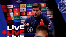 Conférence de presse de Mauricio Pochettino et Presnel Kimpembe avant Paris Saint-Germain v RB Leipzig