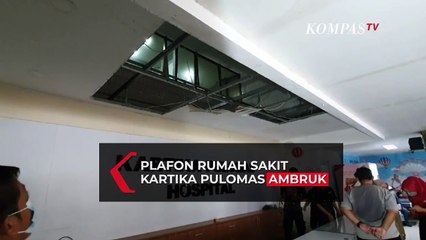 Hujan Deras, Plafon Rumah Sakit Kartika Pulomas Jakarta Ambruk