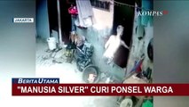 Aksi Manusia Silver Curi Ponsel Milik Warga Terekam Kamera CCTV!