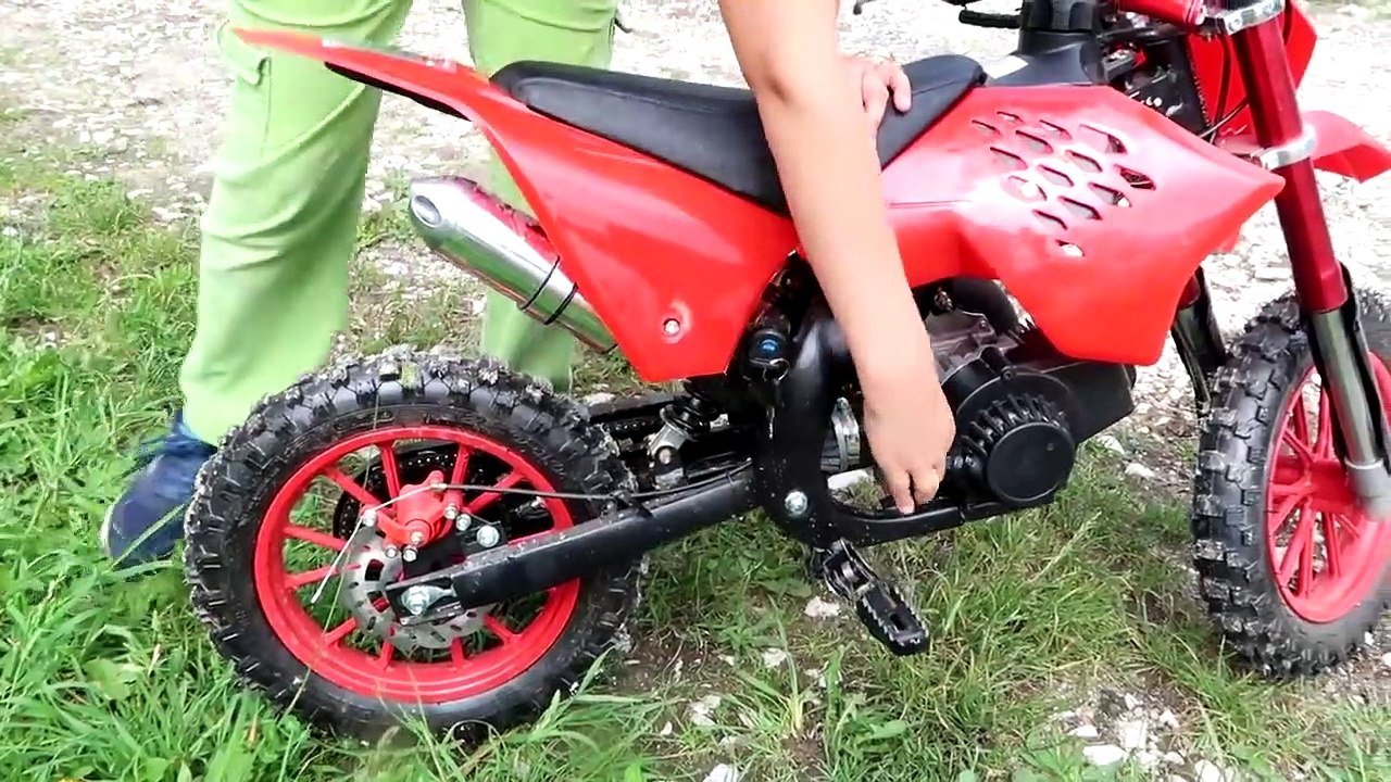 Funny Baby Ride on New Dirt Cross Bike Mini Power Wheel Pocket Bike Fuel Station