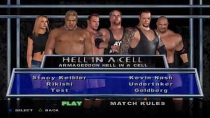 Here Comes the Pain Stacy Keibler(ovr 100)vs Rikishi vs Test vs Kevin Nash vs Undertaker vs Goldberg