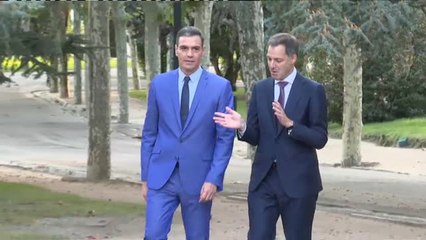 Sánchez recibe al primer ministro belga en Moncloa