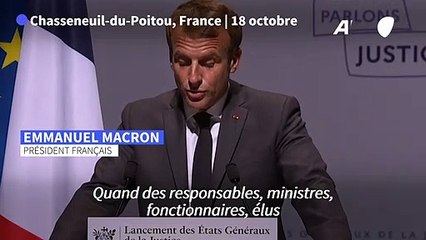 Etats généraux de la justice: Macron met en garde contre la judiciarisation de la politique