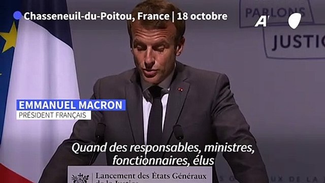 Etats généraux de la justice: Macron met en garde contre la judiciarisation de la politique