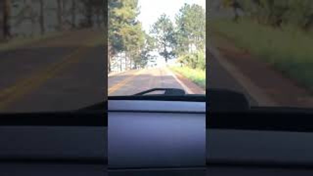 Car Zig Zags Between Lane and Ditch