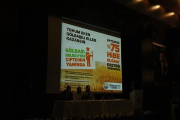 Gölbaşı'nda çiftçilere hibe buğday desteği için kura çekimi yapıldı