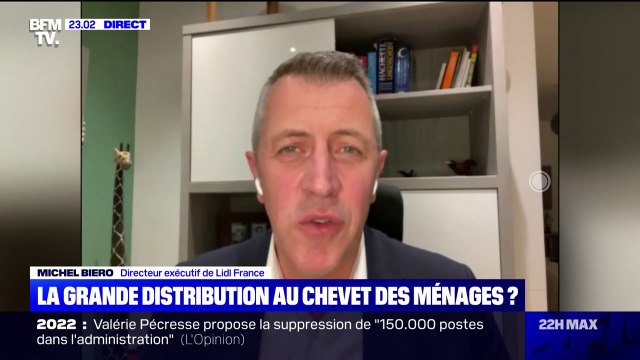 Michel Biero (Lidl France): Un paquet de pâtes vendu entre 45 et 55 centimes [d'euros] il y a quelques semaines est à 75 centimes aujourd'hui