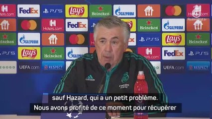 Groupe D - Ancelotti : "L'équipe va bien, sauf Hazard"