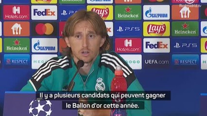 Groupe D - Modric : "Benzema mérite le Ballon d'or"