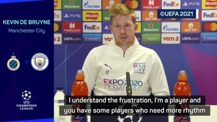 Tải video: De Bruyne 'understands' Sterling's frustration at City rotation