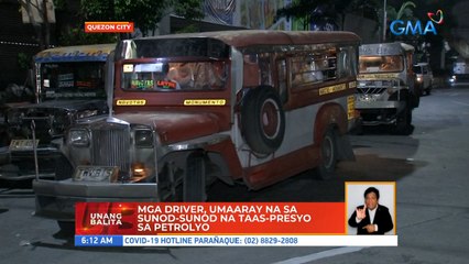 Mga driver, umaaray na sa sunod-sunod na taas-presyo sa petrolyo | UB
