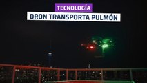 [CH] Primer transplante de pulmón entregado con dron