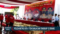 Polda Metro Jaya Ungkap Jaringan Pengedar 1,37 Ton Ganja di Jakbar
