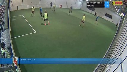 But de Simon (1-1) - FC GRAS DU BIDE 2 Vs ASMATIK - 18/10/21 21:00 - LIGUE 4 - Poitiers Game Parc