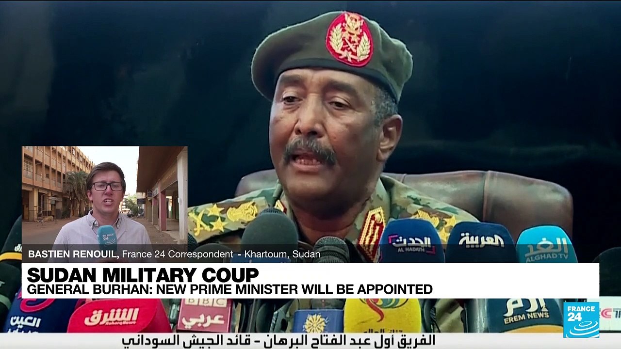 Sudan crisis: General Burhan says PM Hamdok detained in coup held for his own safety