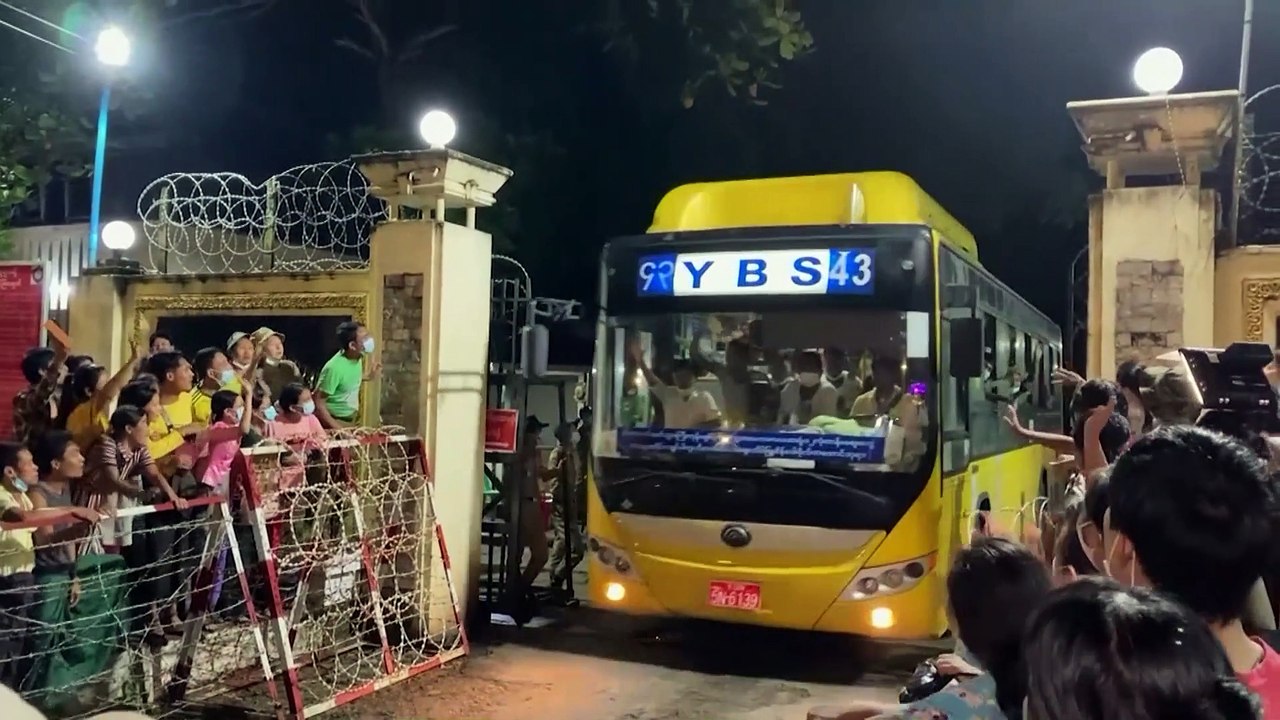 Unverhofft frei: Myanmar entlässt Häftlinge