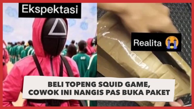 Beli Topeng Squid Game, Cowok Ini Nangis Pas Buka Paket, Publik Tak Habis Pikir