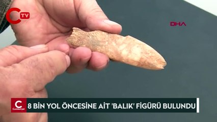 8 bin yıl öncesine ait 'balık' figürü bulundu
