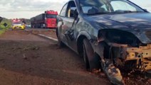 Condutor de Astra perde o controle e capota veículo na BR-467 em Cascavel