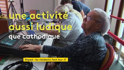 A Evreux, les résidents d'un Ehpad réalisent leur propre journal télévisé